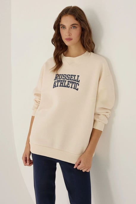 Oversized Printed Crew Neck Sweatshirt - Image 3