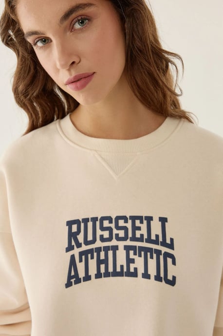 Oversized Printed Crew Neck Sweatshirt - Image 4