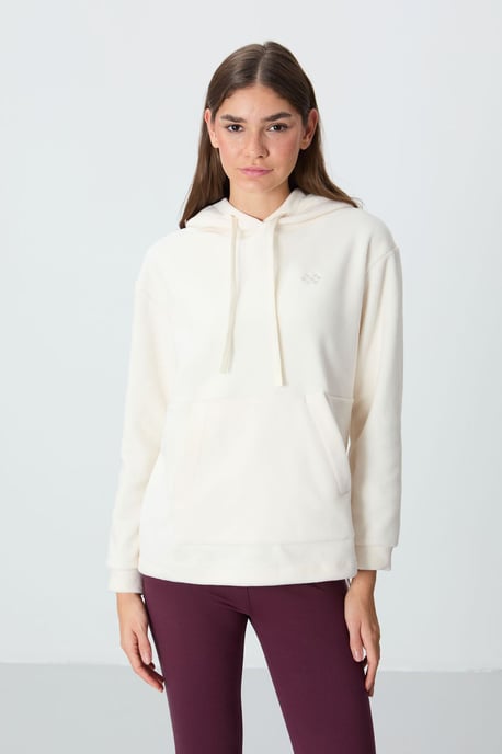 Oversized Pluche Hoodie Met Borduursel - Image 1