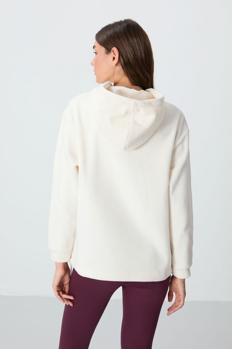 Oversized Pluche Hoodie Met Borduursel - Image 5