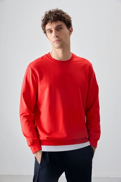 Men's Plain Crew Neck Sweatshirt - Image 1