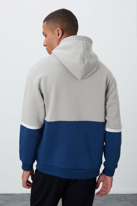Herrar Färgsatt Hooded Sweatshirt - Image 5