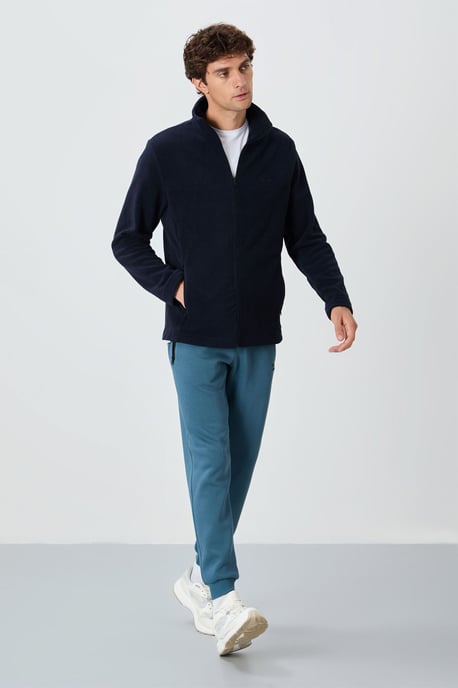 Men's Plush Zip-Front Sweatshirt - Image 3