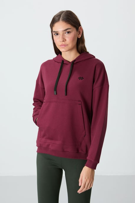 Oversized Hooded Sweatshirt With Pocket - Image 1