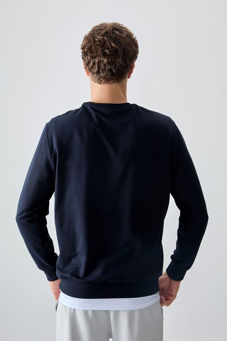 Men's Plain Crew Neck Sweatshirt - Image 5