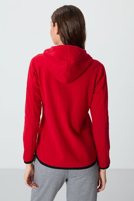Dames Pluche Zip-up Hoodie Sweatshirt - Image 6