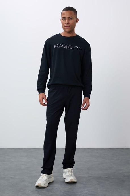 Men's Printed Crew Neck Sweatshirt - Image 3