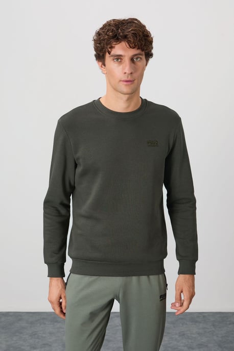 Heren Regular Fit Crew Neck Sweatshirt - Image 1