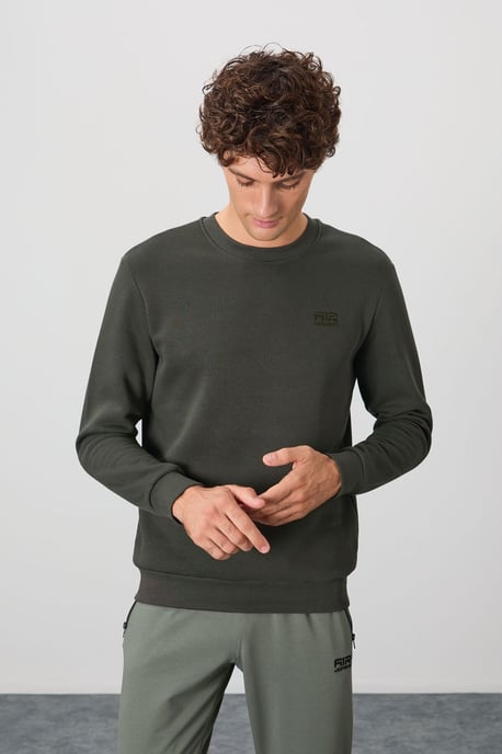 Heren Regular Fit Crew Neck Sweatshirt - Image 3