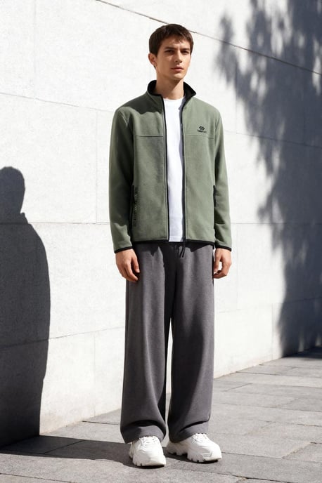 Heren Pluche Zip-voor Hoodie - Image 1