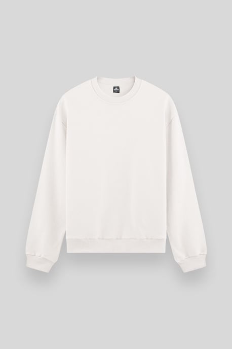 Heren Effen Rundhals Sweatshirt - Image 1