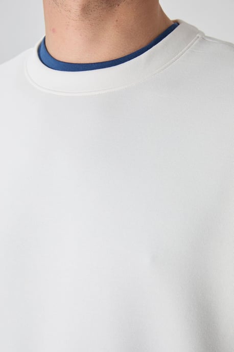 Heren Effen Rundhals Sweatshirt - Image 4