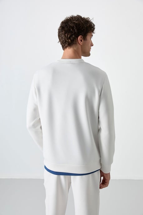 Heren Effen Rundhals Sweatshirt - Image 6