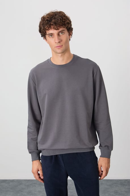 Mäns Enkel Rundhalsad Sweatshirt - Image 3