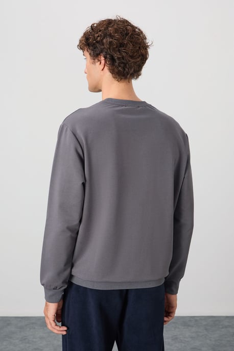 Mäns Enkel Rundhalsad Sweatshirt - Image 5