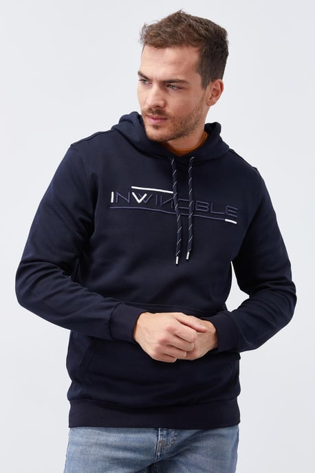 Men's Printed Hooded Sweatshirt With Pocket - Image 1