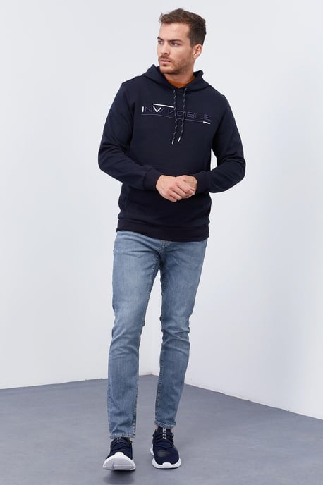 Men's Printed Hooded Sweatshirt With Pocket - Image 2