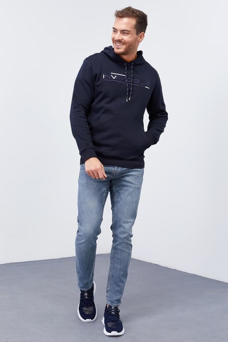 Men's Printed Hooded Sweatshirt With Pocket - Image 4
