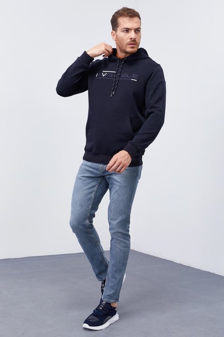 Men's Printed Hooded Sweatshirt With Pocket - Image 6