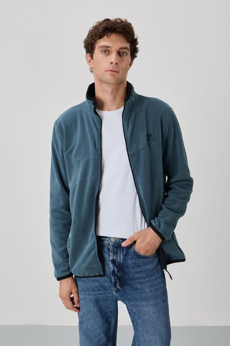 Herrar Plush Zip-Front Tröja - Image 3