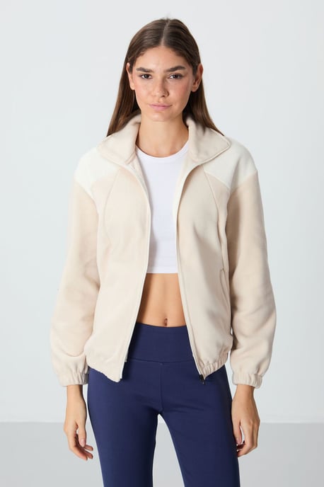 Överdimensionerad Färgblock Halvdraget Sweatshirt - Image 3