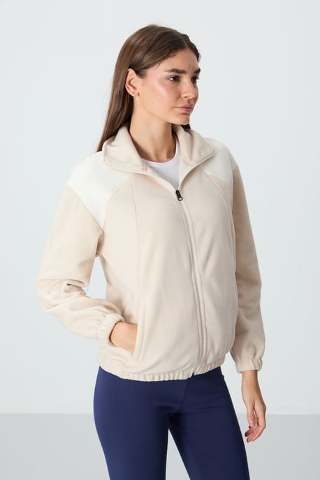 Överdimensionerad Färgblock Halvdraget Sweatshirt - Image 4