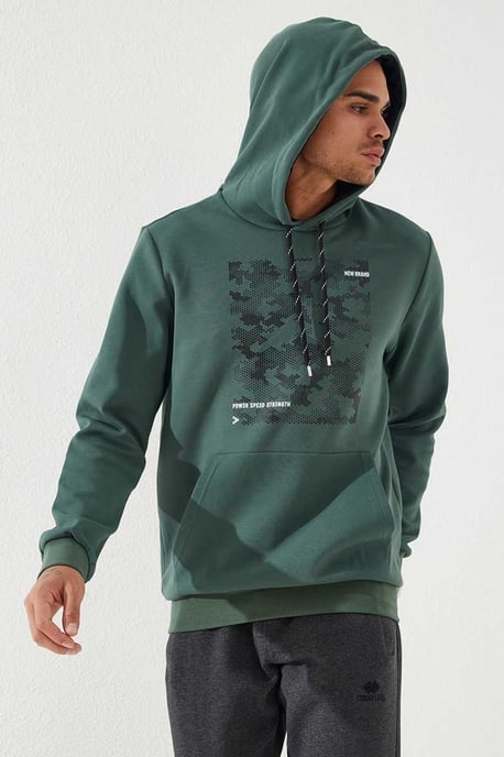 Heren Hoodie met Camouflageprint - Image 3