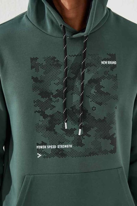 Heren Hoodie met Camouflageprint - Image 4