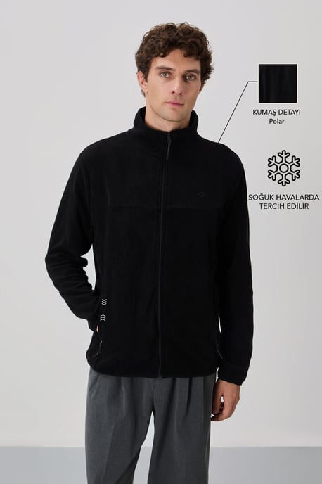Herrarnas plysch zip-up sweatshirt - Image 2