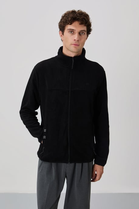 Herrarnas plysch zip-up sweatshirt - Image 3