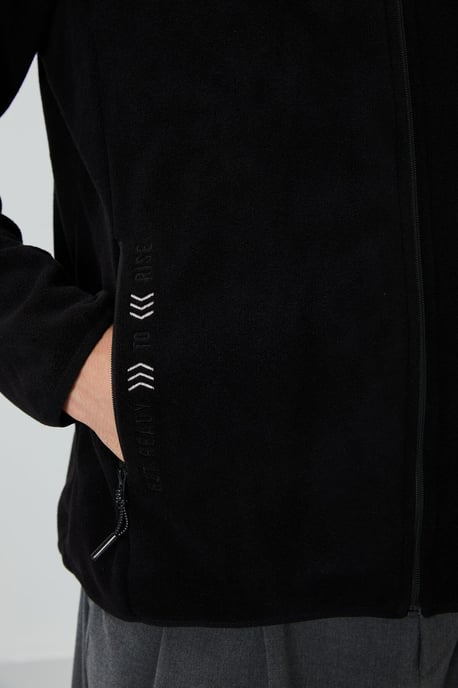 Herrarnas plysch zip-up sweatshirt - Image 5