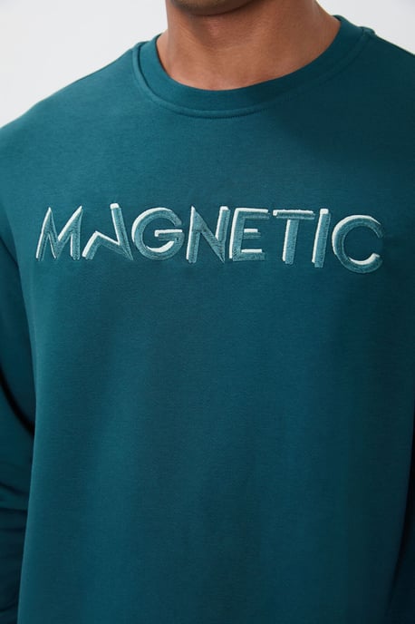 Heren Geprinte Ronde Hals Sweatshirt - Image 2