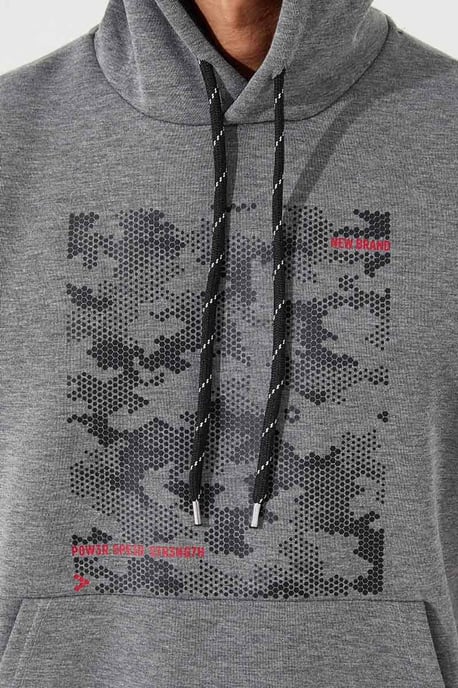 Heren Hoodie met camouflageprint - Image 4