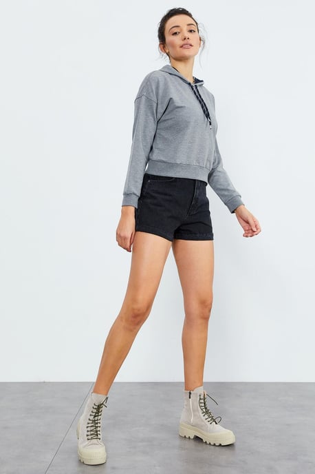 Ontspannen Hoodie Met Strikdetail - Image 6