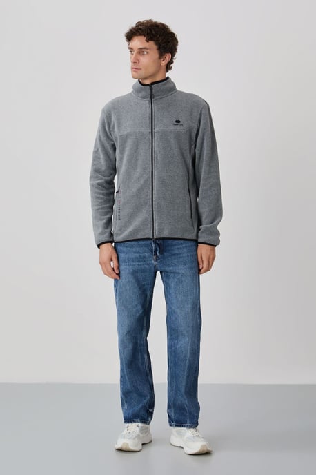 Men's Plush Zip-Front Sweatshirt - Image 2