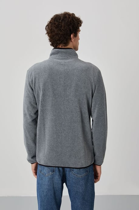Men's Plush Zip-Front Sweatshirt - Image 6