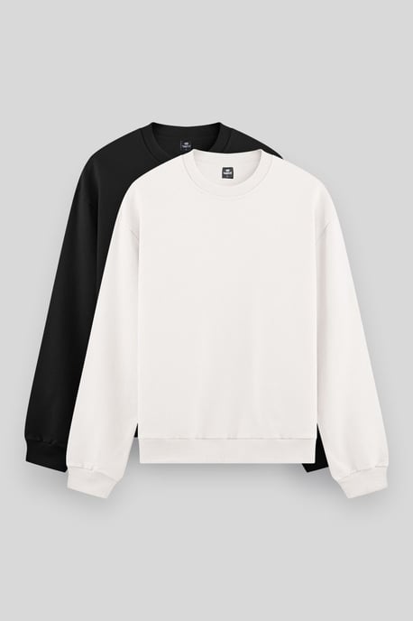 Men's Plain Crew Neck Sweatshirt - Image 1