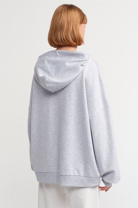 Överdimensionerad bomulls hoodie sweatshirt - Image 2