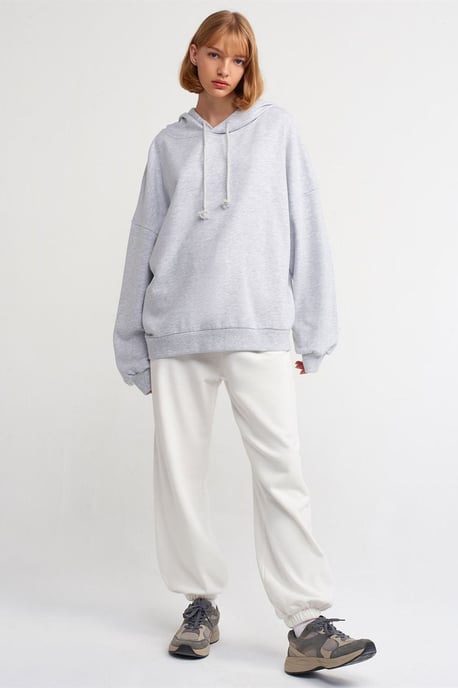 Överdimensionerad bomulls hoodie sweatshirt - Image 3