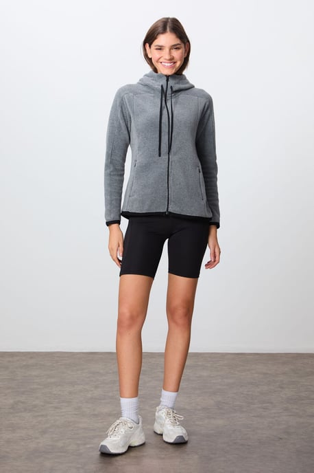 Vrouwen Pluche Rits-Hoodie - Image 4
