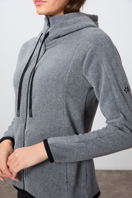 Vrouwen Pluche Rits-Hoodie - Image 5