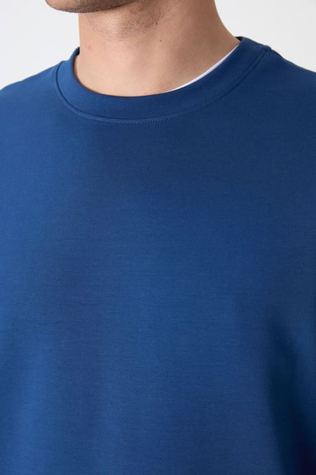 Heren Effen Rundhals Sweatshirt - Image 4