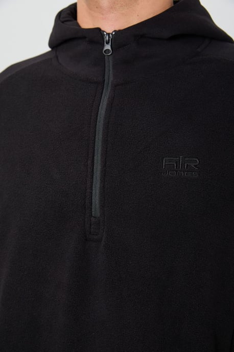 Men's Color-Blocked Half-Zip Plush Sweatshirt - Image 3