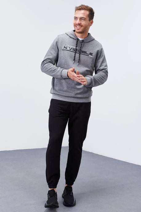 Men's Printed Hooded Sweatshirt With Pocket - Image 2