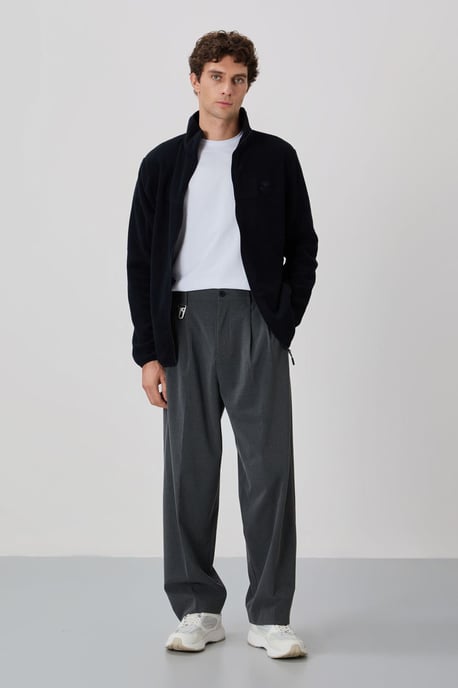 Men's Plush Zip-Front Sweatshirt - Image 2