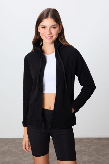 Dames Pluche Zip-up Hoodie - Image 4