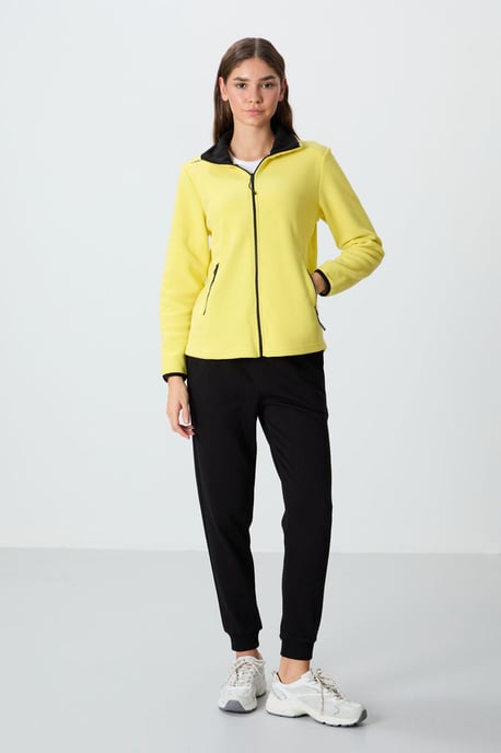 Dames Pluche Rits-Voorkant Sweatshirt - Image 2