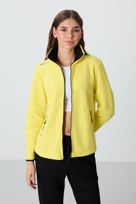Dames Pluche Rits-Voorkant Sweatshirt - Image 3