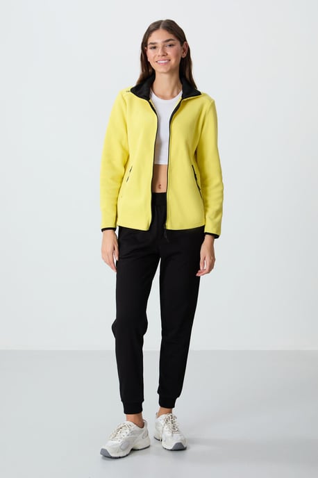 Dames Pluche Rits-Voorkant Sweatshirt - Image 4
