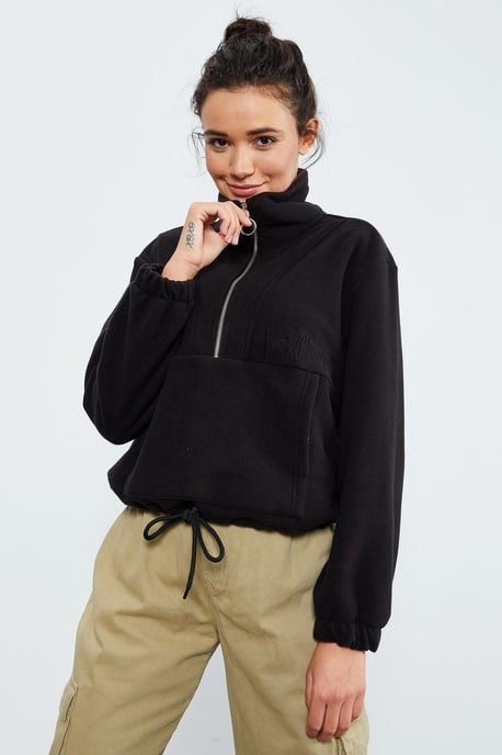 Over-sized Halve rits Pluche Sweatshirt - Image 5